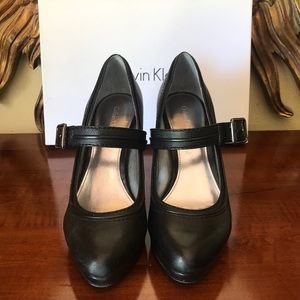 Calvin Klein shyanne nappa heels size 8